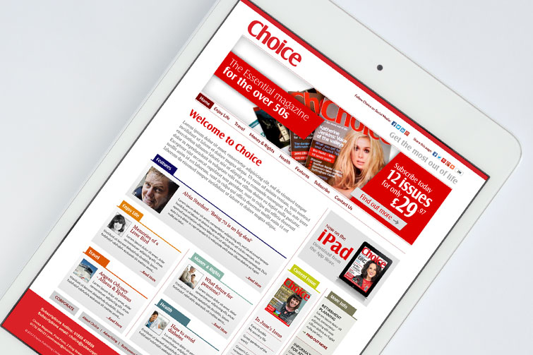 Choice Magazine website